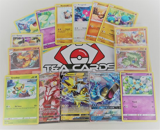 Afbeelding van het spel 50 Pokémon kaarten, inclusief 1 EX/GX/V/VMax kaart en meer!