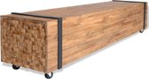 Tv meubel teak hout 150x30x30 cm