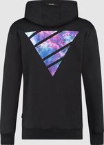 Purewhite -  Heren Relaxed Fit   Hoodie  - Zwart - Maat S