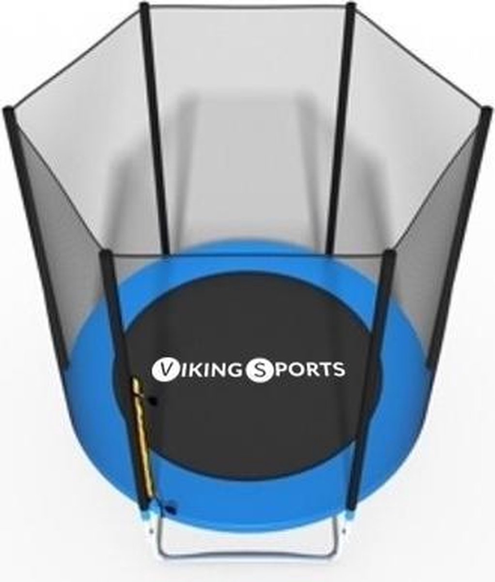Trampoline - blauw - 183 cm - met veiligheidsnet – foto 3