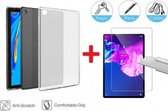 2-In-1 Screenprotector Hoesje Bescherming Protector Set Geschikt Voor Lenovo Tab P11 Plus 11.0 Inch Tablet - Full Cover Tempered Glass Screen Protector Met Siliconen Back Bescherm Hoes Cover 