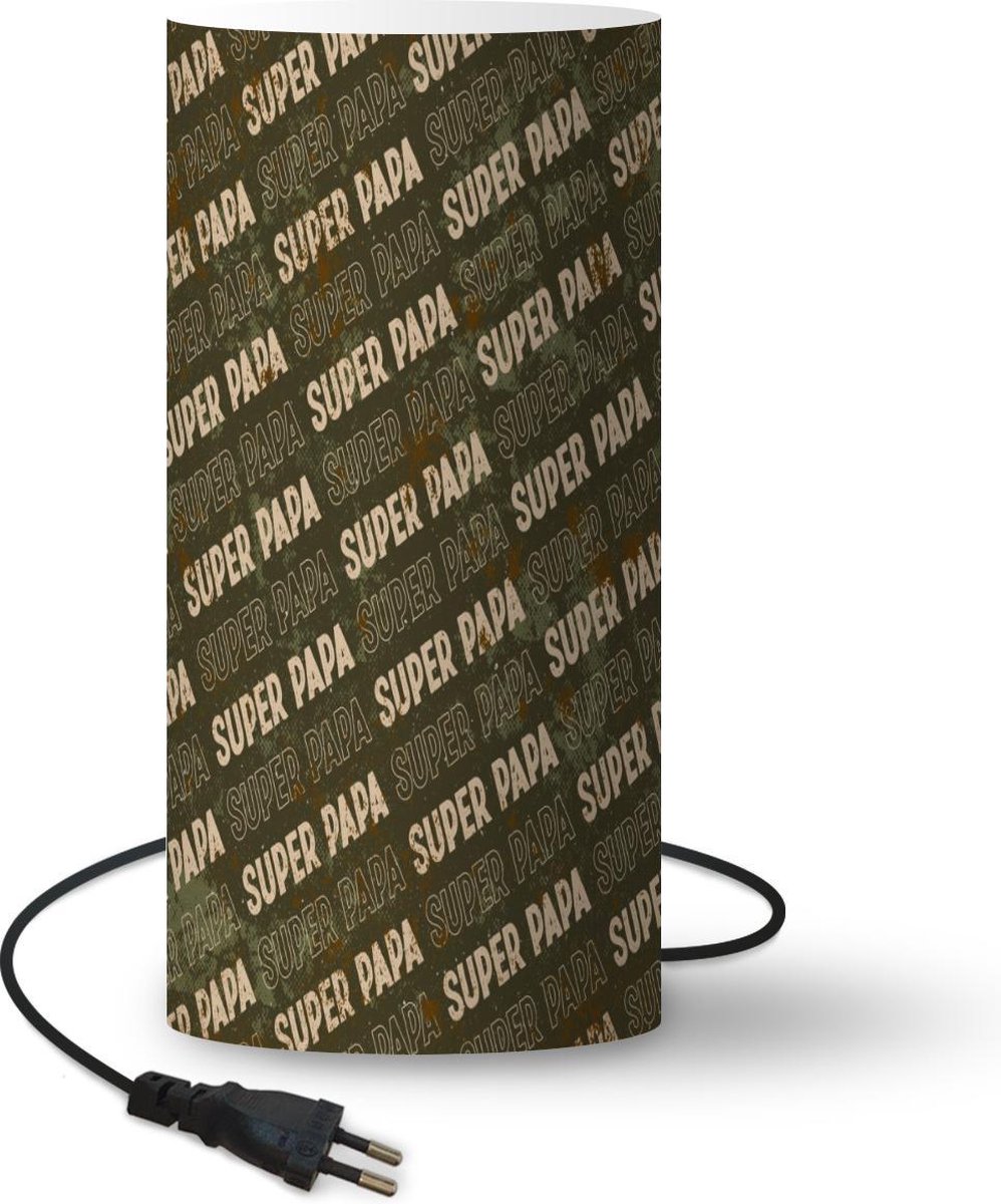 Lamptiger Tafellamp - Vader Cadeautjes - Ø 25 Cm - E14 - Multicolor