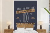 Behang - Fotobehang Vintage - Amerika - Band - Breedte 200 cm x hoogte 300 cm