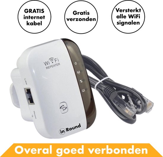 Wifi Repeater 300 MBPS Draadloos - Internet Versterker Stopcontact - Router Booster |