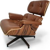 Eames Lounge Chair - Cognac Bruin - Palissander - Fauteuil
