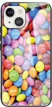 Gehard glas + TPU-randbeschermhoes voor iPhone 13 Mini (Candy Colors)