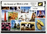 The beauty of HOLLAND - Typisch Nederlands postzegel pakket & souvenir. Collectie van 50 verschillende postzegels met Nederland als thema – kan als ansichtkaart in een A6 envelop - authentiek cadeau - kado - kaart - holland - dutch - nederland