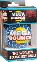 stuiterbal Mega Bounce XTR 7 cm rubber blauw/wit
