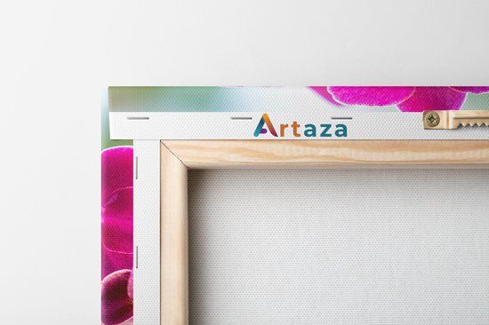 Artaza Peinture sur Toile Fleurs d'Orchidées Roses - 30x30 - Klein - Photo sur Toile - Impression sur Toile