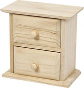 ladenkast Keizerin hout 13 x 13 cm blank per stuk