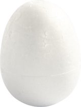 styropor-model Eieren 7 cm wit 5 stuks