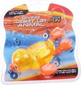 Aqua Fun baddier met licht 15 cm geel