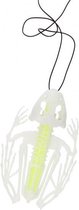skelet kikker glow-in-the-dark 10 cm 3-delig