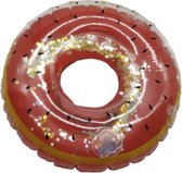 opblaasbare bekerhouder donut 17 cm bruin
