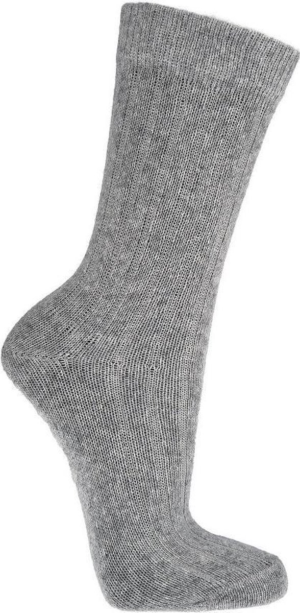 Wollen sokken met Marino en Kashmir wol, 2 paar, grijs, maat 35/38