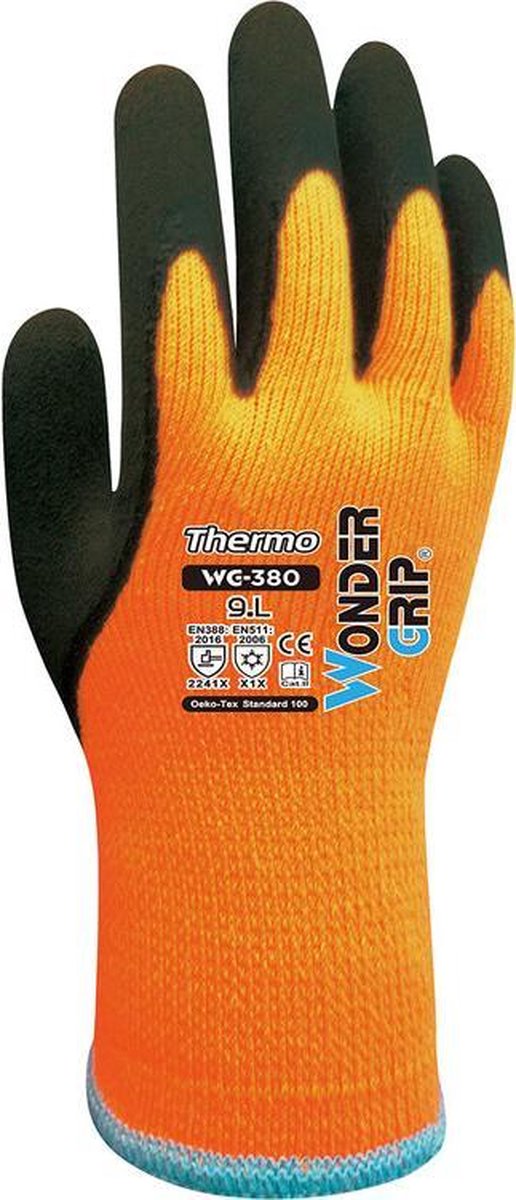 Wonder Grip Thermo Handschoenen Oranje