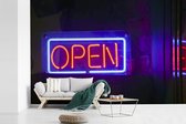 Behang - Fotobehang Een open bord met neon kleuren - Breedte 330 cm x hoogte 220 cm
