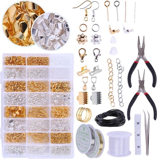 Sieraden Maken | WizArt® Sieraden maken volwassenen pakket |1960 onderdelen  in Goud &... | bol.com