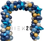 Ballonnenboog - Blauw - BIEK20 - met ophanghaakjes - Feest Versiering - Party Decoratie - Verjaardag - 106 stuks