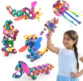 Clixo Super Rainbow 60 stuks set- flexibel magnetisch speelgoed– combinatie van origami en bouwspeelgoed- montessori speelgoed- educatief speelgoed- speelgoed 4,5,6,7,8 jaar jongens en meisjes