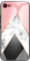 Marmer Gehard Glas Achterkant TPU Grenshoes Voor iPhone SE (2020) (HCBL-11)