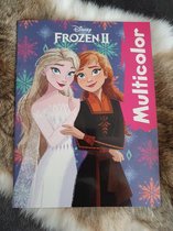 Multicolor Disney Frozen 2, kleurboek, 32 pagina's
