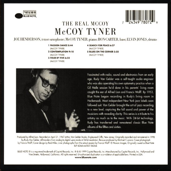 McCoy Tyner The Real McCoy (CD) (Remastered), McCoy Tyner CD (album
