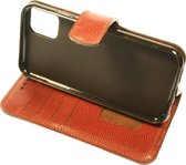 Made-NL vier pasjes (Samsung Galaxy S20) book case robuuste rood reptielen motive leer schijfmagneet