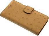 Made-NL vijf pasjes (Samsung Galaxy S20FE) Book case suede Beige goud glitter ster robuuste schijfmagneet