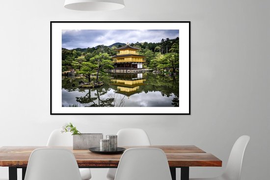 Cadre photo avec affiche - Pavillon - Kyoto - Japon - 120x80 cm - Cadre pour affiche