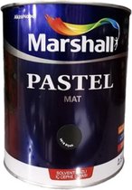 Marshall Pastel Vernis Mural Intérieur Zwart Mat - Solvant/Aqueux 2.5L