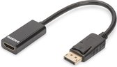 DisplayPort to HDMI Adapter Digitus AK-340400-001-S Black 15 cm