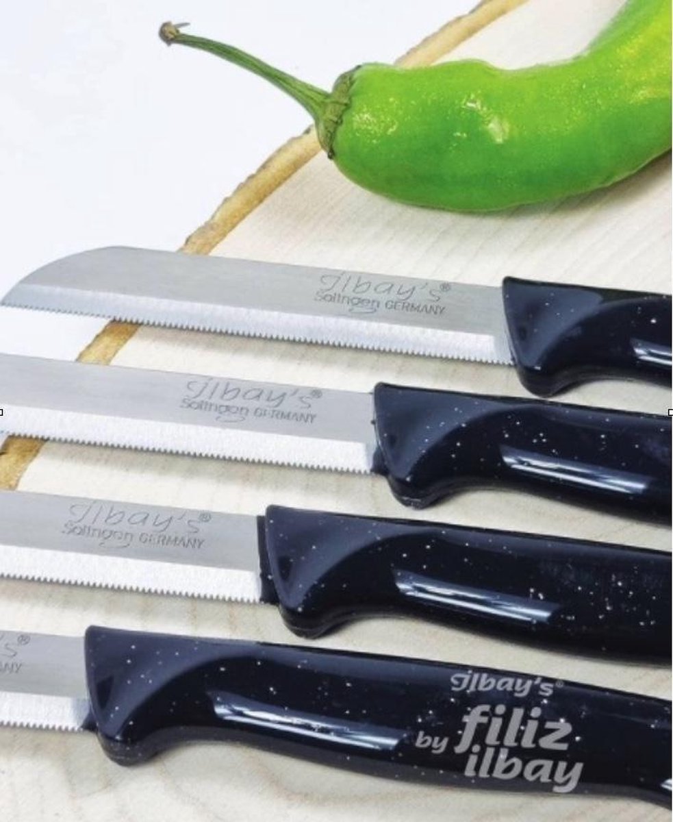 Ilbays - Ilbay's - Couteaux à peler - Couteaux à fruits - 4 pièces -  Solingen