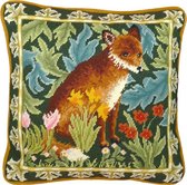 Bothy Threads William Morris Woodland Fox Tapestry Kruissteekkussen pakket TAC10