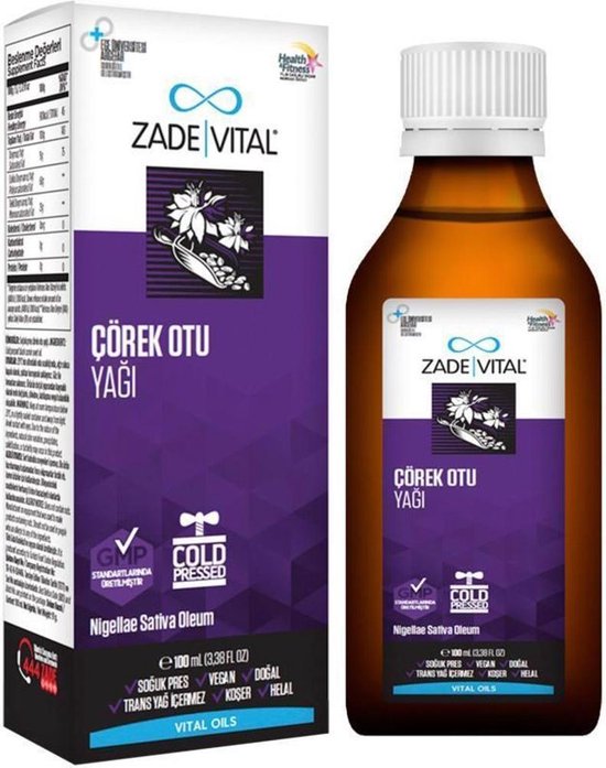 Zade Vital Zwarte Komijnzaad Olie 200 ml ( Black Seed Oil)