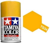 Tamiya TS-34 Camel Yellow - Gloss - Acryl Spray - 100ml Verf spuitbus