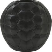 Light&Living Turtle Vase S - Black - Vaas Schildpad - 29,5x8x30cm - Woonaccessoires Schild Dier - Ovale Vazen