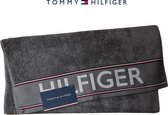 Tommy Hilfiger Hoogwaardig 100% Katoenen Handdoek Hotel Kwaliteit Extra - Grijs - 50 x 100 cm