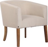 Fauteuil - Stoel - Stof - Crème