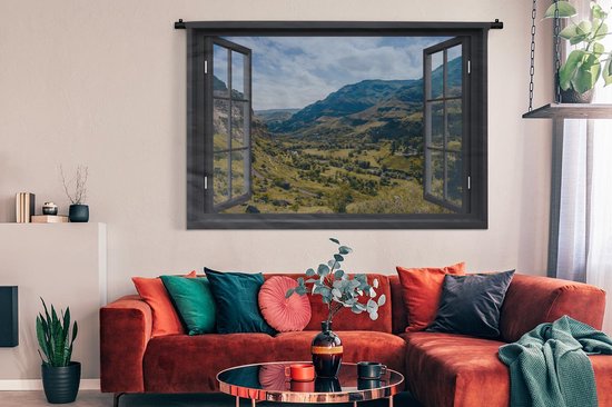 Tapisserie - Transparente - Berg - Nature - 180x120 cm - Tapisserie