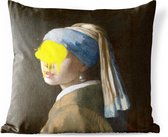 Coussin d'extérieur - Fille avec une boucle d'oreille en perle - Vermeer - Art - 45x45 cm - Résistant aux intempéries
