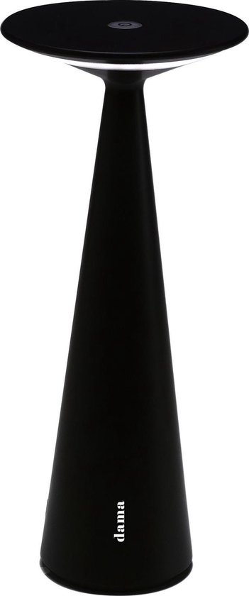 Zafferano Dama - tafellamp (snoerloos) met dimmer - LED -  Zwart