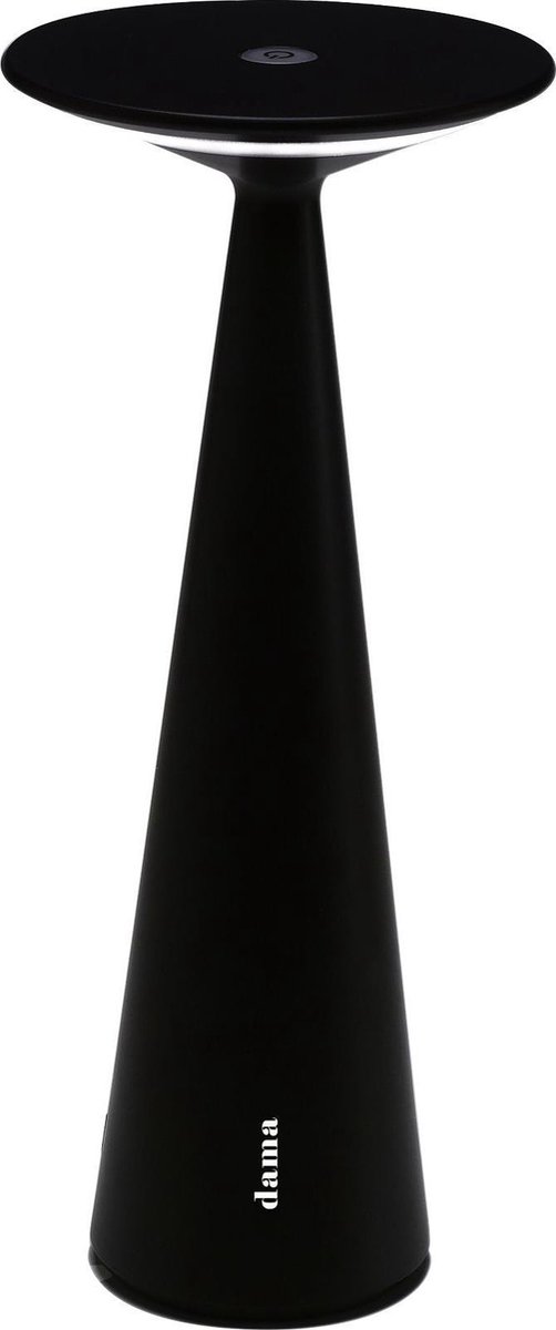 Zafferano Dama - tafellamp (snoerloos) met dimmer - LED - Zwart