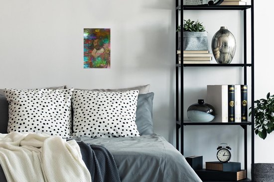 Affiche Le buveur joyeux - Frans Hals - Néon - 20x30 cm