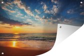 Décoration murale Coucher de soleil - Plage - Mer - 180x120 cm - Affiche jardin