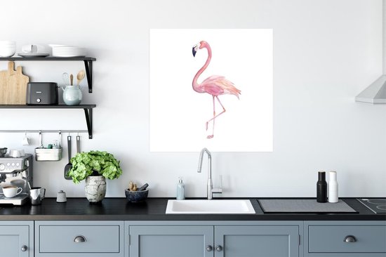 Affiche Flamingo - Ressorts - Rose - 75x75 cm