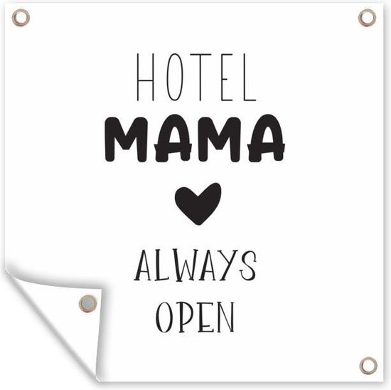 Affiche Jardin Proverbes Hotel Mama Toujours Ouvert Citations Maman 200x200 Cm 