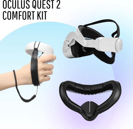 EveryDayNL Oculus Quest 2 VR Comfort Kit - Halo Strap - Kit Face 6 Piece -  Knuckle... | bol.com
