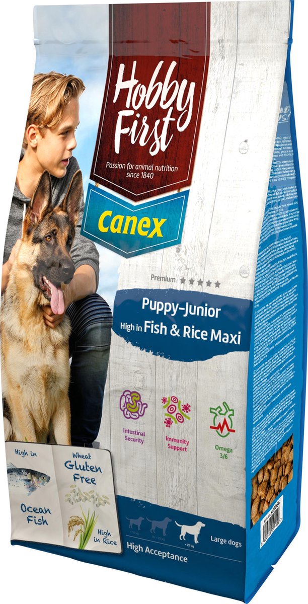 canex fish and rice puppy