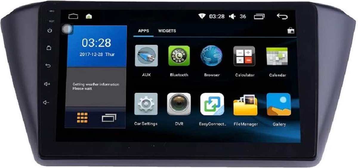 Dynavin Navigatie skoda fabia vanaf 2014 touch Screen carkit overname boordcomputer android 10 usb  64GB ook geschikt voor iphone